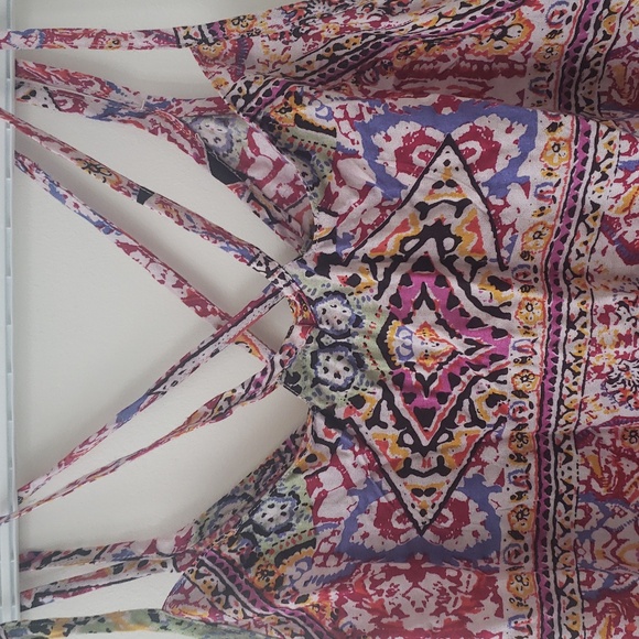 Colorful Patterned Mini Dress - Picture 3 of 7